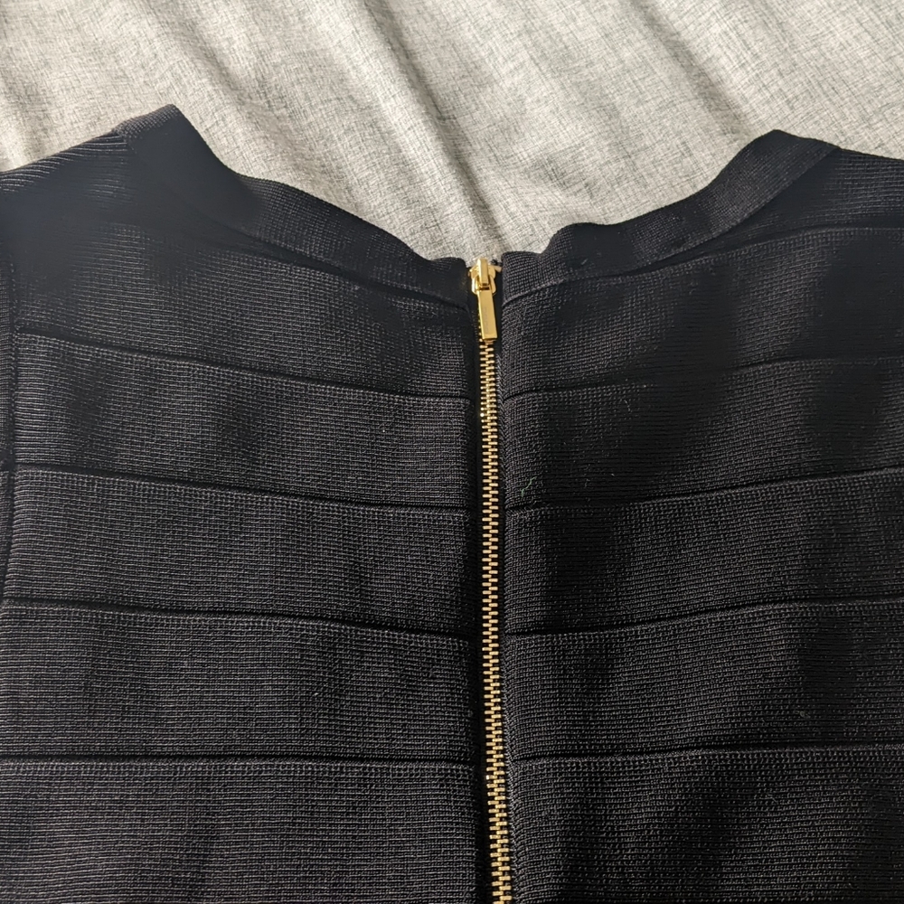 Bebe Black Bodycon Bandage Dress, size XS - Picture 4 of 5